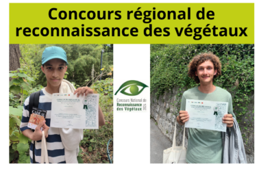Lauréats au concours régional de reconnaissance des végétaux