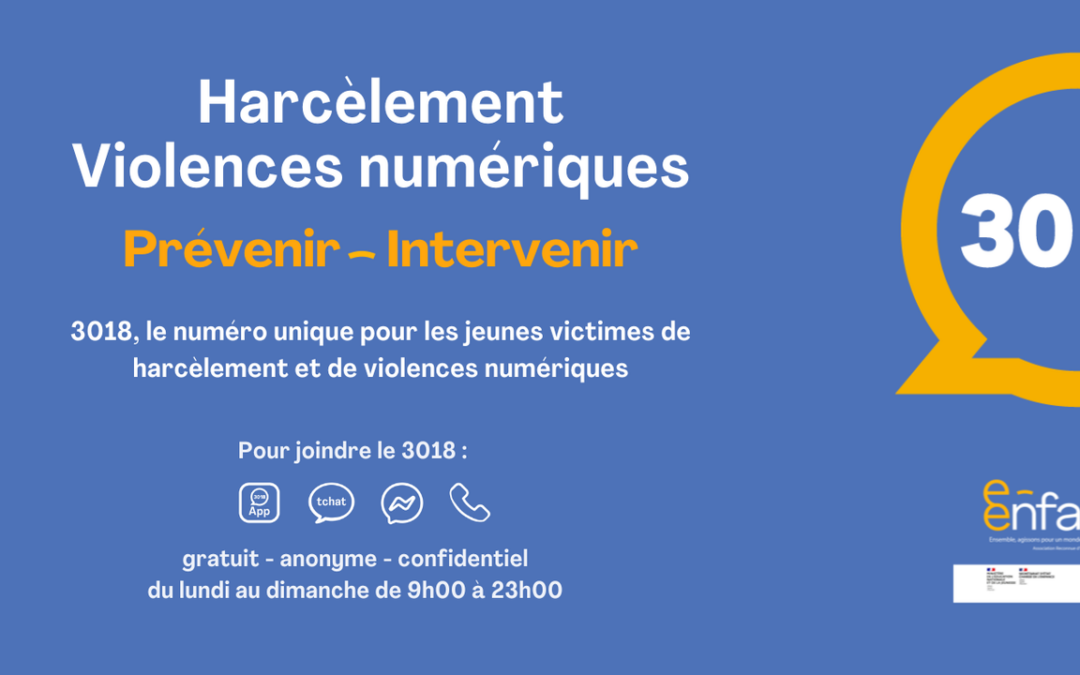 e-Enfance / 3018 : Agir contre le harcèlement numérique