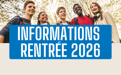Rentrée 2026 : dates et infos